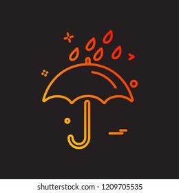Rain icon design vector