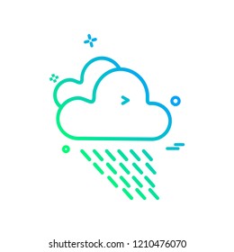 Rain icon design vector