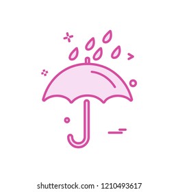 Rain icon design vector