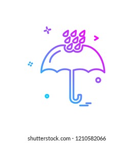 Rain icon design vector