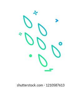 Rain icon design vector