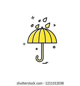 Rain icon design vector