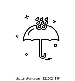 Rain icon design vector