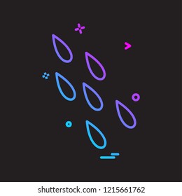 Rain icon design vector