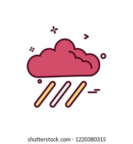 Rain icon design vector