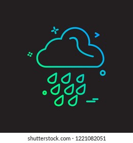 Rain icon design vector