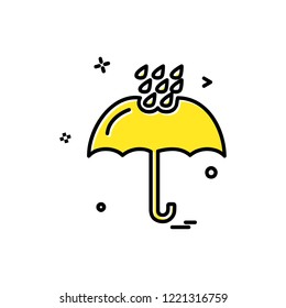 Rain icon design vector