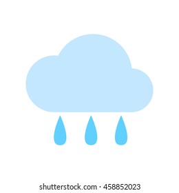 rain icon. droplet cloud
