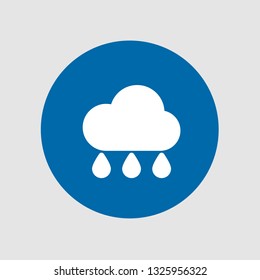  Rain icon. Editable  Rain icon for web or mobile.