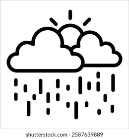Rain Icon Element For Design