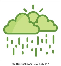Rain Icon Element For Design