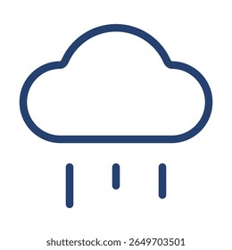 Regen Symbol flache Illustration Umriss Logo