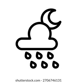 Rain icon illustration design template