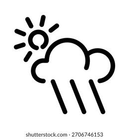 Modelo de design de ilustração de ícone de chuva