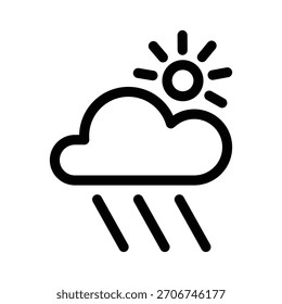 Rain icon illustration design template