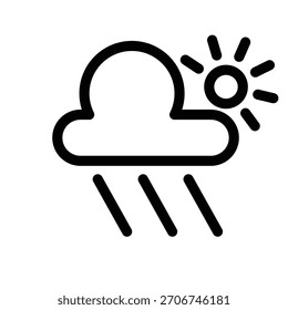 Rain icon illustration design template