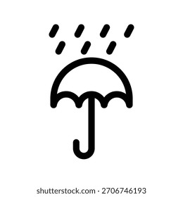 Modelo de design de ilustração de ícone de chuva