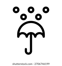 Plantilla de diseño de ilustración de icono de lluvia