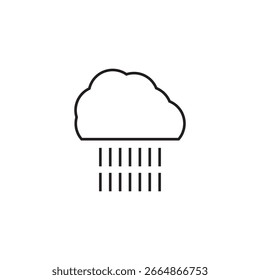 Diseño de elemento de ilustración de icono de lluvia