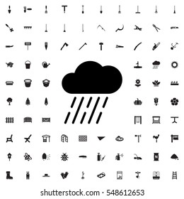rain icon illustration isolated vector sign symbol