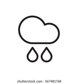 rain icon illustration isolated vector sign symbol