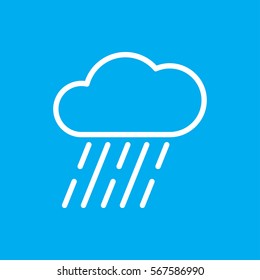 rain icon illustration isolated vector sign symbol