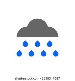 Rain icon. Rain illustration. Vector rain.