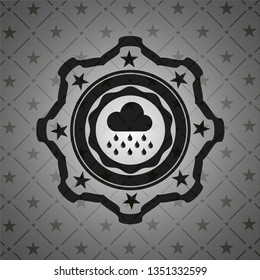rain icon inside dark badge