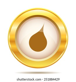 Rain icon. Internet button on white background. EPS10 vector. 