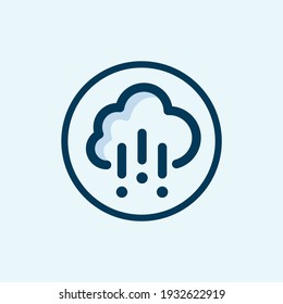 rain icon isolated on white background from autoracing collection. rain icon thin line outline linear rain symbol for logo, web, app, 