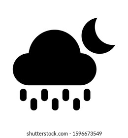 rain icon isolated sign symbol vector illustration - high quality black style vector icons
