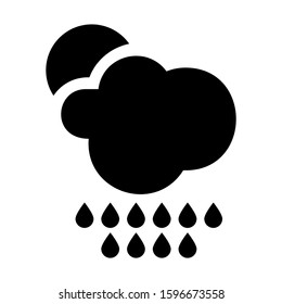 rain icon isolated sign symbol vector illustration - high quality black style vector icons
