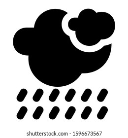 rain icon isolated sign symbol vector illustration - high quality black style vector icons
