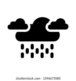 rain icon isolated sign symbol vector illustration - high quality black style vector icons
