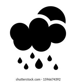 rain icon isolated sign symbol vector illustration - high quality black style vector icons
