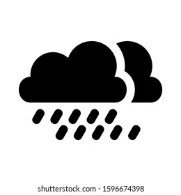 rain icon isolated sign symbol vector illustration - high quality black style vector icons
