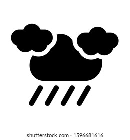 rain icon isolated sign symbol vector illustration - high quality black style vector icons
