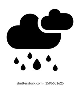 rain icon isolated sign symbol vector illustration - high quality black style vector icons
