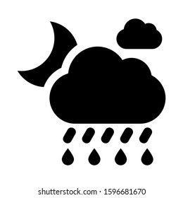 rain icon isolated sign symbol vector illustration - high quality black style vector icons
