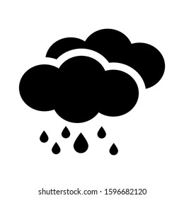 rain icon isolated sign symbol vector illustration - high quality black style vector icons

