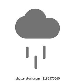 rain icon isolated vector illustration, storm sign forecast weather