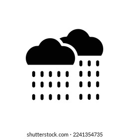 rain icon with isolated vektor and transparent background