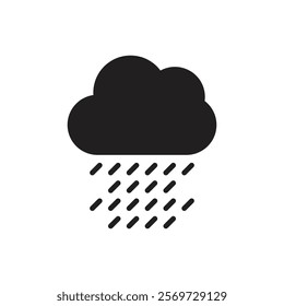 Rain icon Line Art Logo set