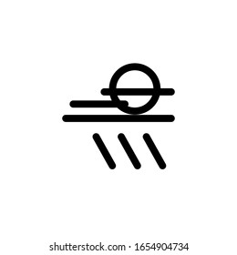 Rain icon. Line design template. Vector illustration