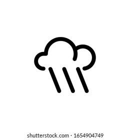 Regen-Symbol. Liniendesign-Vorlage. Vektorillustration