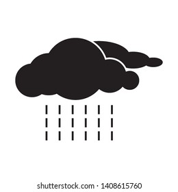 rain icon logo design template