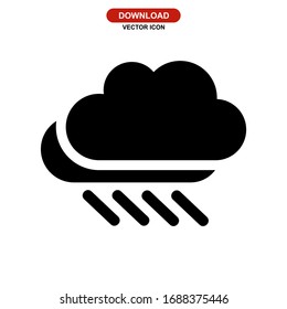 rain icon or logo isolated sign symbol vector illustration - high quality black style vector icons

