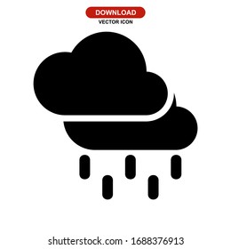 rain icon or logo isolated sign symbol vector illustration - high quality black style vector icons
