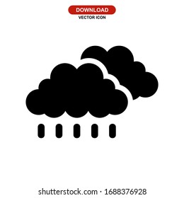 rain icon or logo isolated sign symbol vector illustration - high quality black style vector icons
