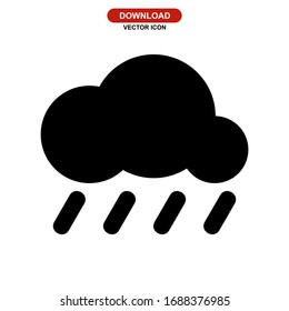 rain icon or logo isolated sign symbol vector illustration - high quality black style vector icons
